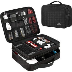Electronics Organizer Travel Case,Water Resistant Cable Organizer Bag for Travel